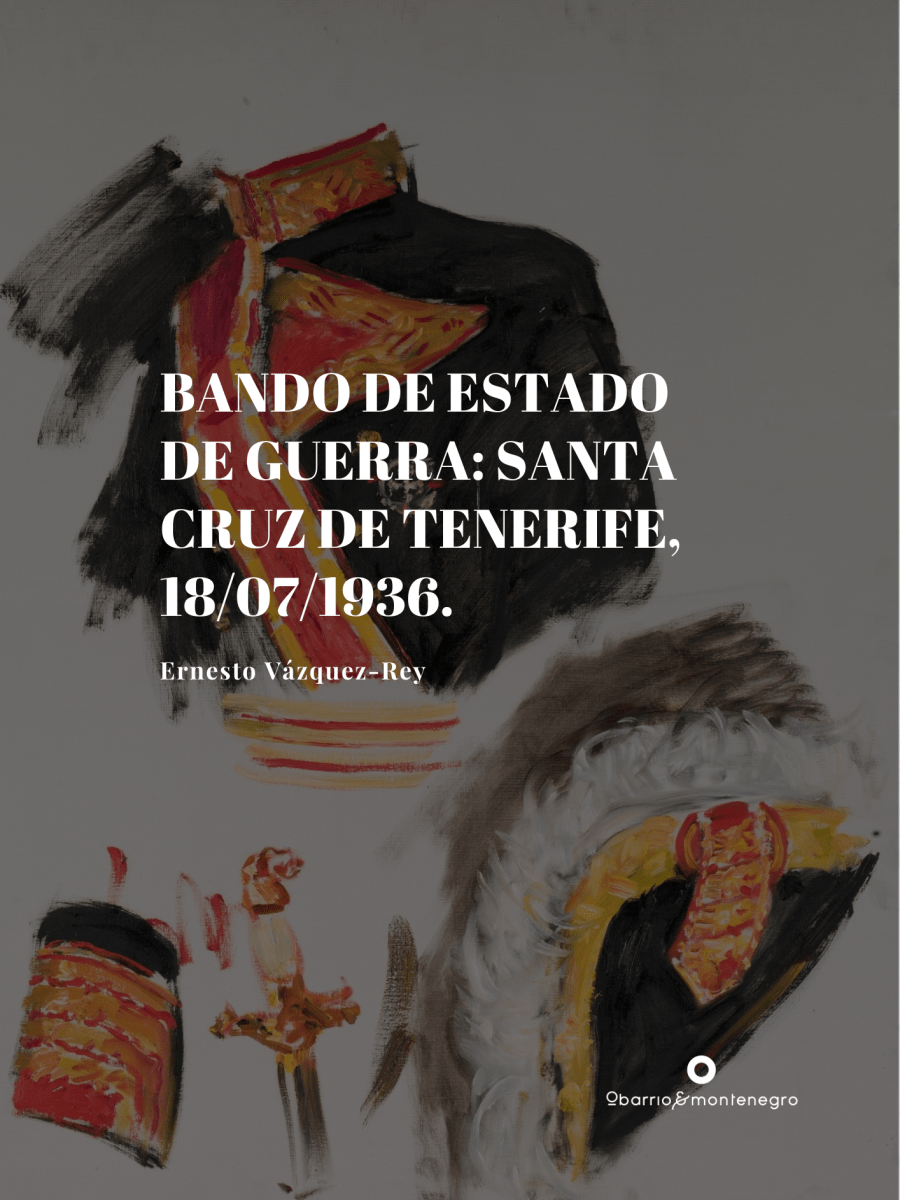 Bando de estado de guerra: Santa Cruz de Tenerife, 18/07/1936.